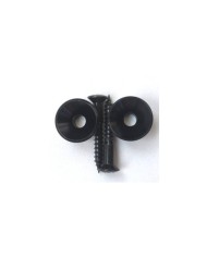 2 Attaches Courroie Noir style Stratocaster type Gotoh + Vis