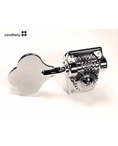 2 linke Sandberg Bass-Mechaniken, Chrom, für Precision, Jazz Bass