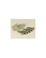 Schraubensatz für Strat-Pickup, 6 Schrauben, 3.30 mm x 18 mm, Nickel, plus 6 Federn