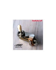 Selecteur Switch 3 ways Toggle Switchcraft SG Right Angle bouton Old White