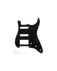 Black Stratocaster SSH Pickguard, 3ply 11holes