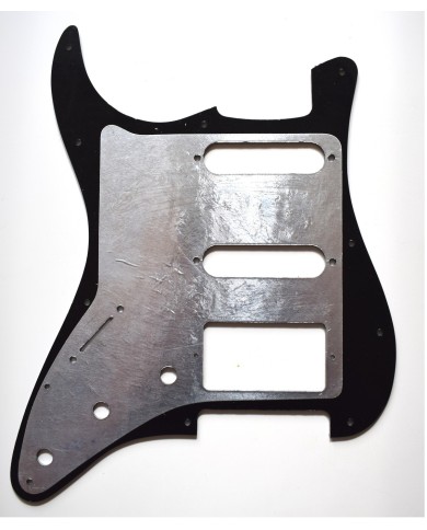 Stratocaster SSH Schlagbrett Schwarz, 3-lagig, 11 Löcher