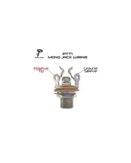 Pure Tone Mono Multi-Contact 1/4 in. Nickel Klinkenbuchse Ein-/Ausgang, kein Kratzen mehr! PTT1