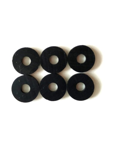 6 Gummischeiben für Gurtpins