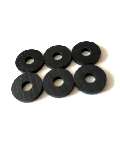 6 Gummischeiben für Gurtpins