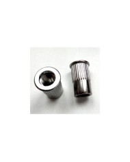 2 metrische Chrome-Einsätze, Durchmesser 12mm, für Stop Tailpiece