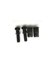 Set mit 2 Schrauben + 2 metrischen Einsätzen Schwarz, Durchmesser 12mm für Stoptail-Saitenhalter