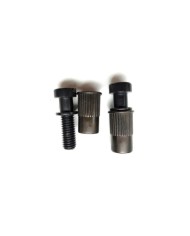 Set mit 2 Schrauben + 2 metrischen Einsätzen Schwarz, Durchmesser 12mm für Stoptail-Saitenhalter