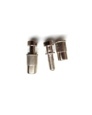 Set mit 2 Schrauben + 2 metrischen Einsätzen, Nickel, Durchmesser 12 mm für Stoptail-Saitenhalter