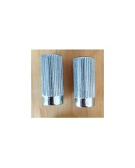 2 metrische Buchsen, verchromt, Durchmesser 11 mm, für Stopbar-Saitenhalter