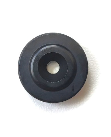 Schwarzer Saitenniederhalter für Bass. Durchmesser 19mm, 3/4"