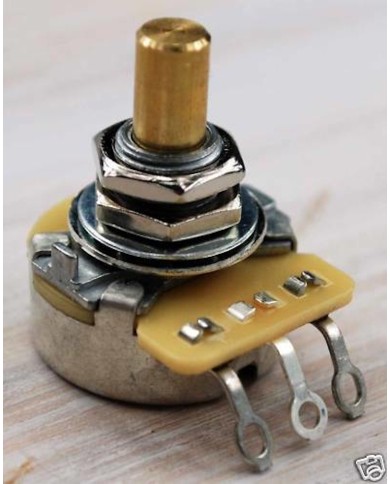 CTS 250 kOhm Audio-Potentiometer, glatte 1/4"-Vollachse, Telecaster EP-0885