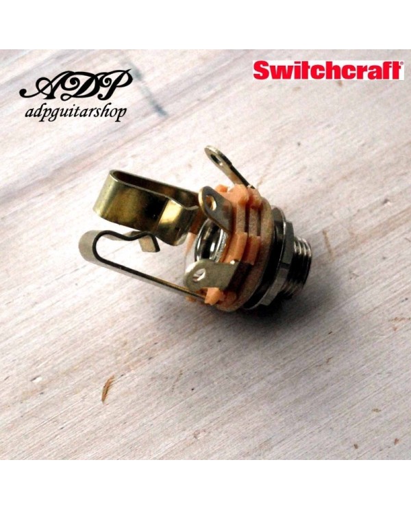 Jack Mono Switchcraft USA Per Chitarra Elettrica - Adatto A Tele, Strat, SG, LP - Modello E003M
