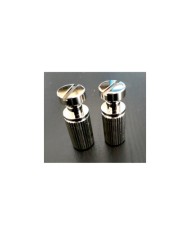 Schraube und Einsatz in US-Größe für Stop-Tailpiece, passend für Gibson, 5/16" - 24. Nickel