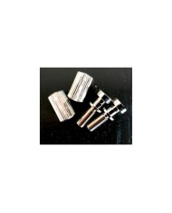 Schraube und Einsatz in US-Größe für Stop-Tailpiece, passend für Gibson, 5/16" - 24. Nickel