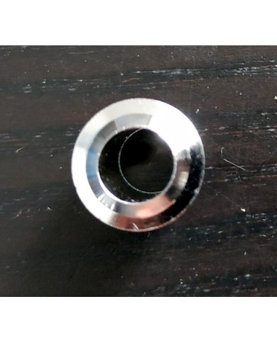 6 Bushing-Hülsen aus verchromtem Messing 9,5 x 8,8 x 6.2mm