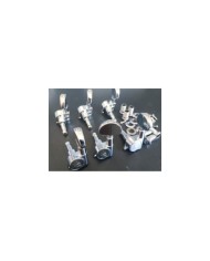 6 Wilkinson Ölbad-Mechaniken, chrom, 3+3 mit großem ovalem Flügelknopf