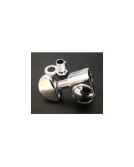 1 Chrome Wilkinson Right Side machine head with "kidney bean" button, staight screw tag fixing