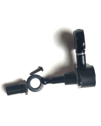 1 Wilkinson Ölbad-Mechanik, schwarz, rechte Seite, mit Bohnenflügel, gerade Schraube