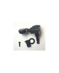 1 Wilkinson-Mechanik, geschlossen, schwarz, linke Seite, mit Nierenknopf, Schraube rechts