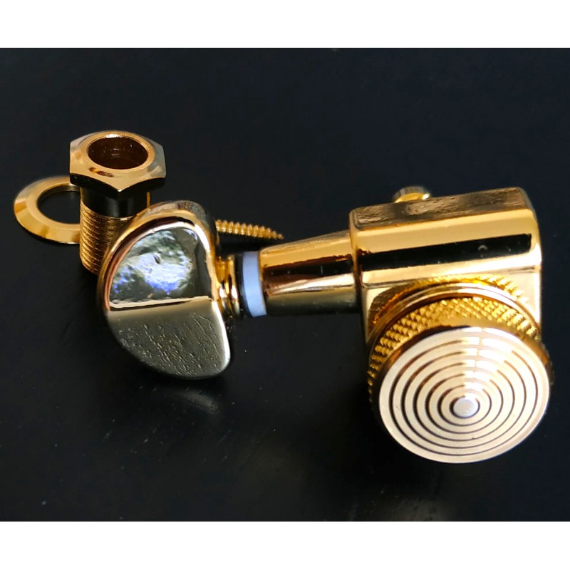 1 Gold JinHo locking Machine head, "kidney bean" buttonRIGHT side