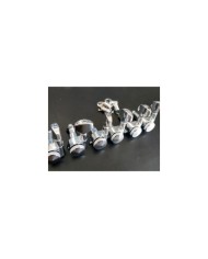 Mecaniques GAUCHER 6 en Ligne blocables Chrome JinHo Petit bouton