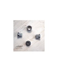 4 Saitenhülsen, Chrom, 3/8" für Bass