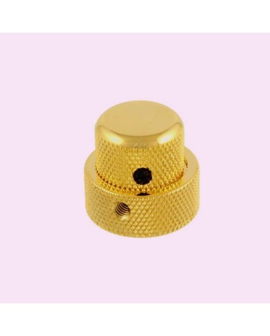 Doppelter gestapelter Dome-Knopf für metrisches Doppelkonzentrik-Poti 25x19mm Gold