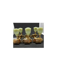 6 vergoldete Wilkinson-Mechaniken 3+3 im Kluson-Stil, Tulipanknopf