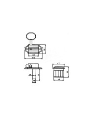 6 Wilkinson-Mechaniken, verchromt, 3+3 Kluson-Stil, runder Metallknopf