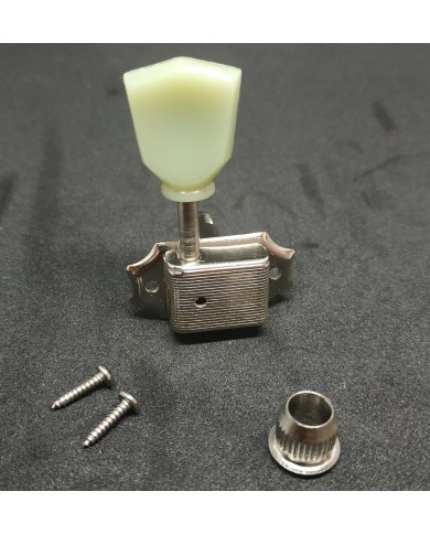 1 Mechanik im Kluson-Stil, Nickel, Tulpenknopf, linke Seite