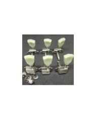 6 Nickel kluson style 3+3 Machine heads, Keystone button