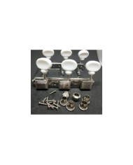 Vintage Kluson style 3+3 On Plate Machine heads, Oval plasitc Buttons