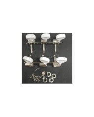 Vintage Kluson style 3+3 On Plate Machine heads, Oval plasitc Buttons