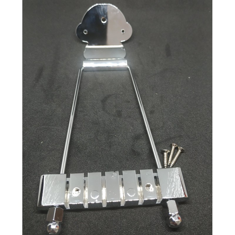 Chrome Trapeze 6 strings Tailpiece