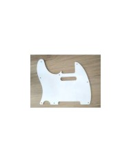 Schlagbrett 1-lagig Weiß, 8 Schrauben, für Telecaster