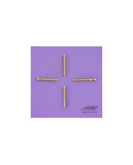 4 x Vis Humbucker Dorées 4x0.85x30mm ressorts Screws + Springs Gold