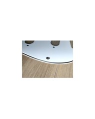 Pickguard Weiß/schwarz/weiß, 3-lagig, 11 Löcher, für Stratocaster ab 72, Potibohrungen 1 cm