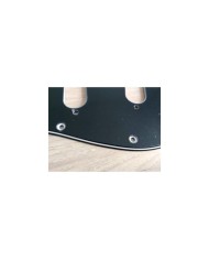 Schlagbrett schwarz/weiß/schwarz, 3-lagig, 11 Löcher, für Stratocaster ab 72, Potibohrungen 1cm