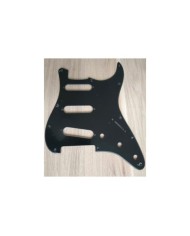 Schwarzes 1-lagiges Schlagbrett mit 11 Löchern für Stratocaster ab 72, Potis 1 cm