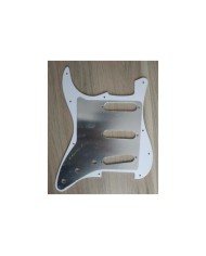 Weißes 1-lagiges 11-Loch-Pickguard für Stratocaster ab 72, Potis 1cm