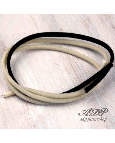 Vintage-Kabel für Telecaster-Reglerverkabelung 22 AWG, 16 cm schwarz + 34 cm weiß