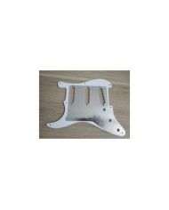 Weißes 3-lagiges Pickguard mit 8 Löchern für Stratocaster Style 57-62's