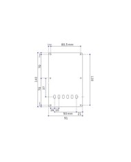 Plaque Tremolo Blanche 1 PLY, Backplate