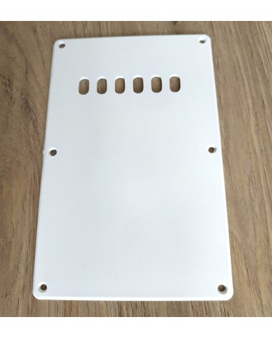 Weiße Tremoloabdeckung, 1-lagig, Backplate