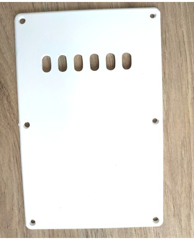 Weiße Tremoloabdeckung, 1-lagig, Backplate