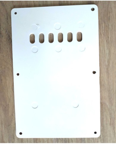 Weiße Tremoloabdeckung, 1-lagig, Backplate