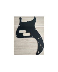 Pickguard für Precision Bass, schwarz, 3-lagig. P-Bass USA, Potilöcher 10 mm