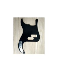 Pickguard für Precision Bass, schwarz, 3-lagig. P-Bass USA, Potilöcher 10 mm