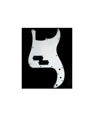 Precision Bass White 3ply Pickguard P-Bass® USA - pots holes 10mm